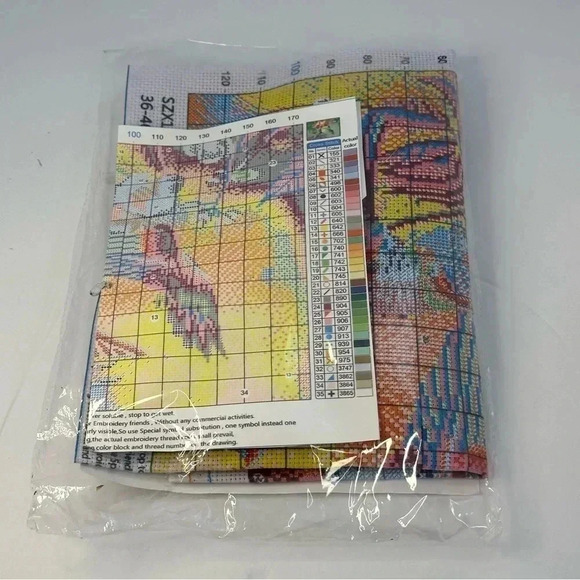 Crosstitch kit, hummingbird pattern, was opened and never used - Picture 2 of 10